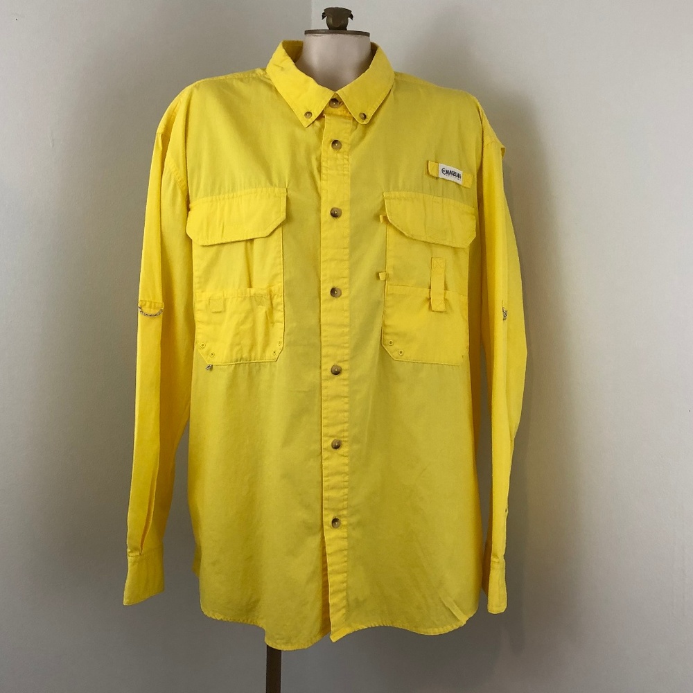 Magellan Outdoors Mag Release Yellow LS Shirt